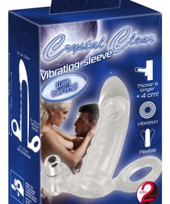 Crystal Clear Vibrating Sleeve