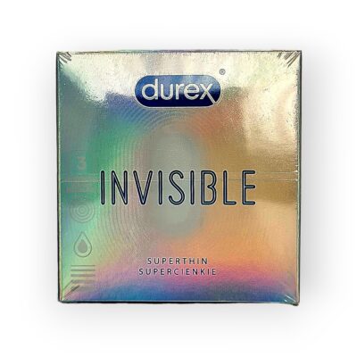 Durex Invisible Super Thin 3 pcs condoms pack