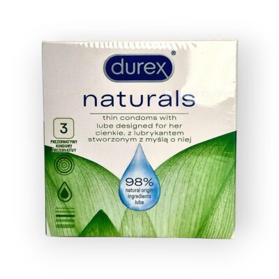 Durex Naturals 3 pcs condoms pack