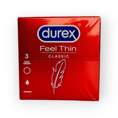 Durex Feel Thin Classic 3 pcs condoms pack