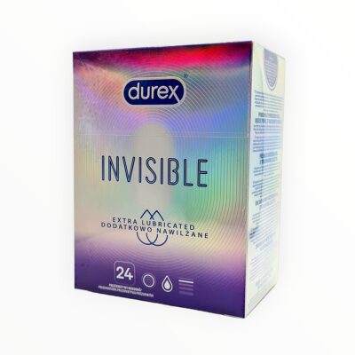 Durex Invisible Extra Lubricated 24 pcs condoms pack