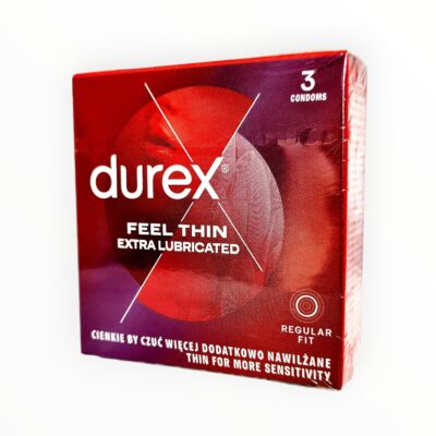 Durex Feel Thin Extra Lubricated 3 pcs. condoms pack