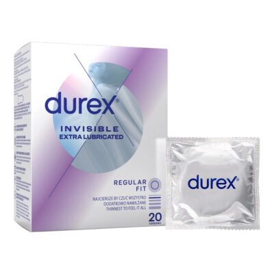 Durex Invisible Extra Lubricated 20 pcs. condoms pack