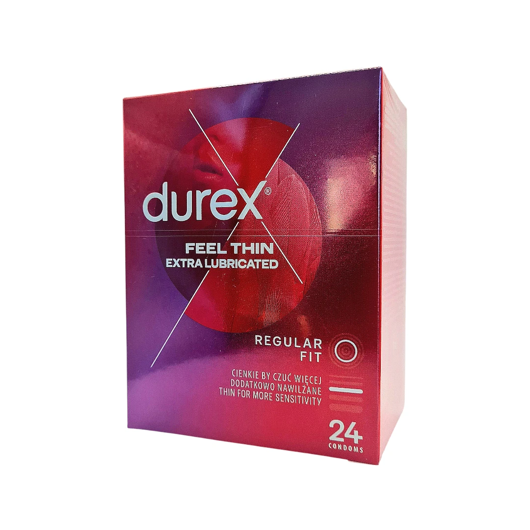 Durex Feel Thin Extra Lubricated 24 pack 1 Durex Feel Thin Extra Lubricated 24 pack 1