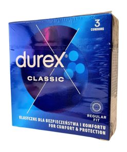 Durex Classic 3 pcs condoms pack 1