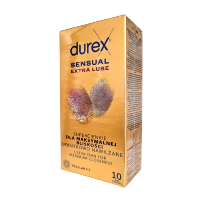 Durex Sensual Extra Lube 10 pcs pack 1