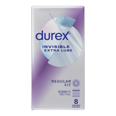 Durex Invisible Extra Lube 8 pack